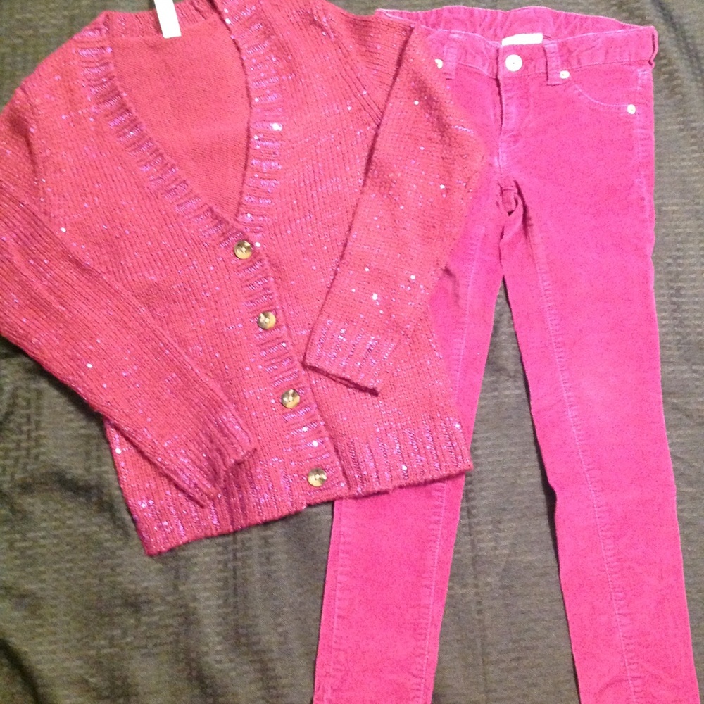 Girls cardigan and matching pants
